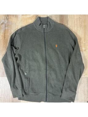 Y2K Ralph Lauren Polo Green Zip-Up – Size XL